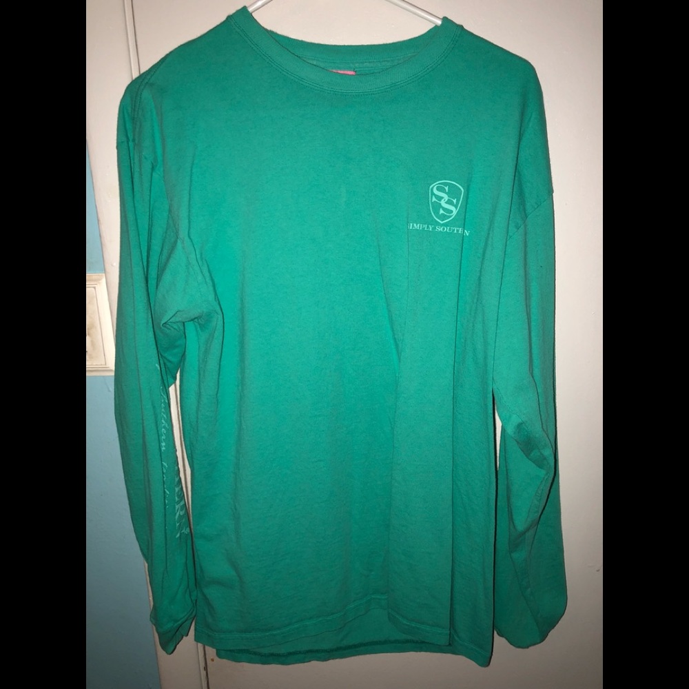 green simply southern long sleeve